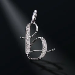 Diamond Initial Pendants