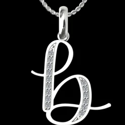 Diamond Initial Pendants