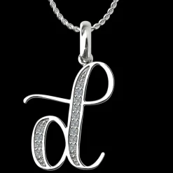 Diamond Initial Pendants