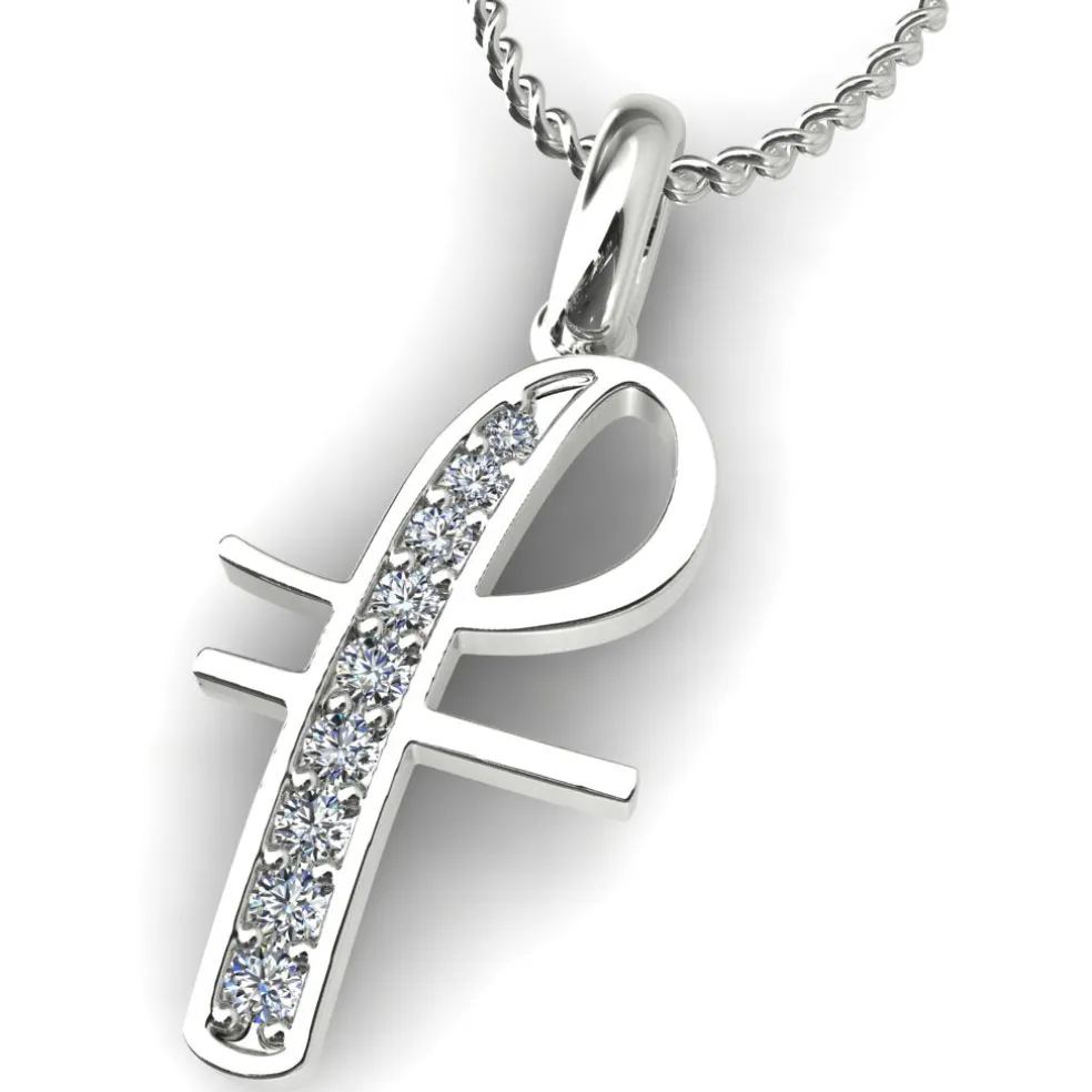 Diamond Initial Pendants