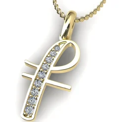 Diamond Initial Pendants