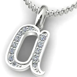 Diamond Initial Pendants