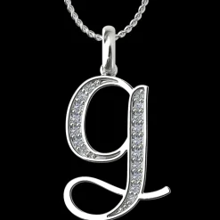 Diamond Initial Pendants