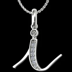 Diamond Initial Pendants