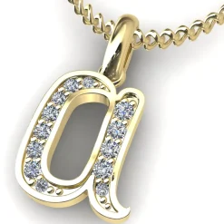 Diamond Initial Pendants