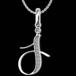 Diamond Initial Pendants