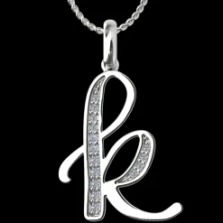 Diamond Initial Pendants