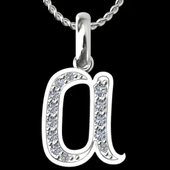 Diamond Initial Pendants