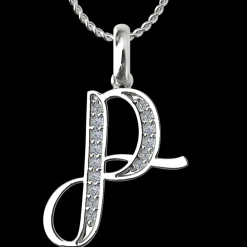 Diamond Initial Pendants