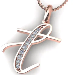 Diamond Initial Pendants