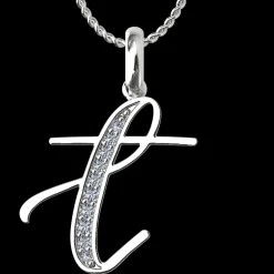 Diamond Initial Pendants