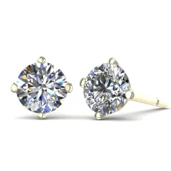 Diamond Stud Earrings in 14k White Gold