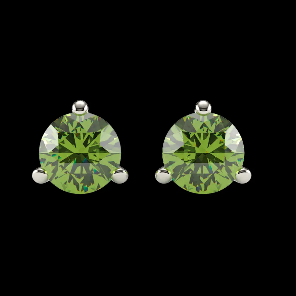 Peridot Stud Earrings