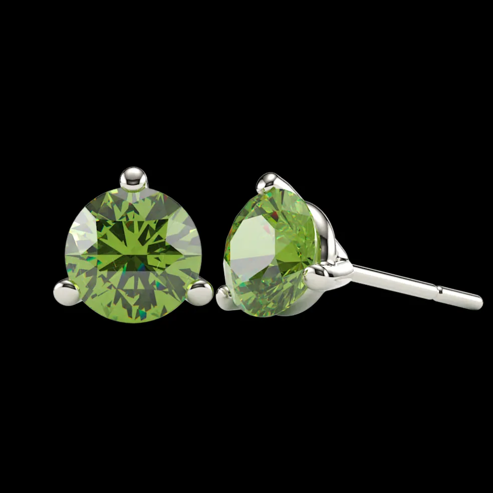 Peridot Stud Earrings