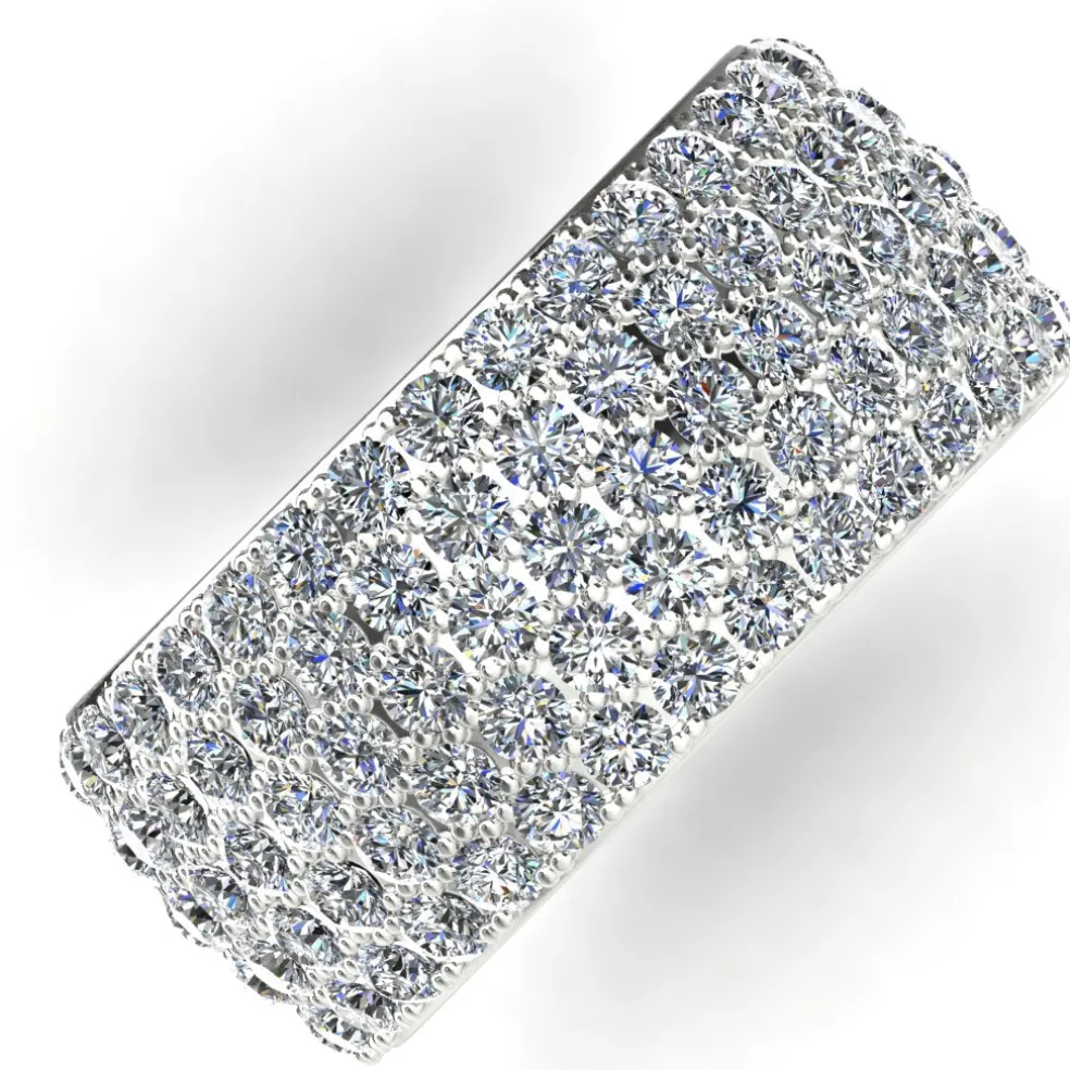 5 Row Custom Eternity Band