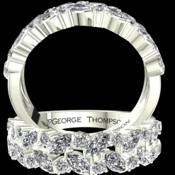 3 Stackable Diamond Rings