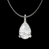The Amiana Pear Shaped Solitaire Pendant