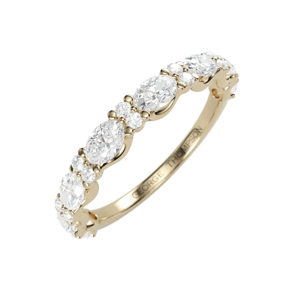 The Venusa Oval Diamond Band