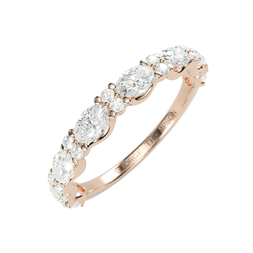 The Venusa Oval Diamond Band